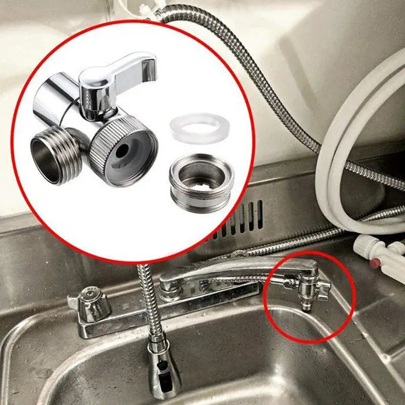 Kitchen Faucet Adapter And Water Tap Splitter Diverter Valve For Sink Shower Bidet Toilet Connector Bathroom Accessories