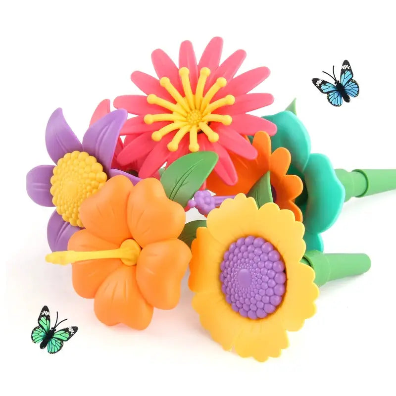 STEM Flower Garden Building Toy For Kids Aged Three To Seven Perfect Gift For Boys And Girls