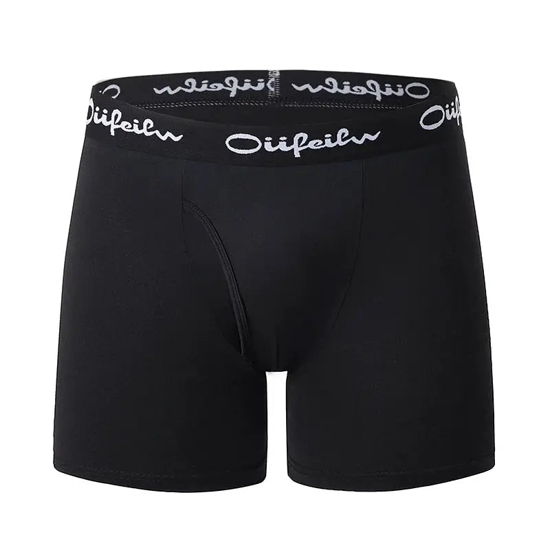 Men's black boxer briefs by Simples Market with elastic waistband