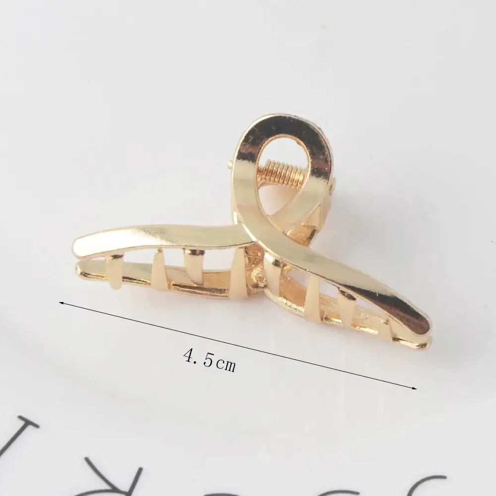 LuxeHair Geometric Metal Hair Claw Clip For Women And Girls Elegant Minimal Design For Secure Hold