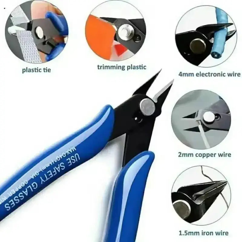 Universal Pliers Multi Functional Tool For Electrical Wire Cutting Cable Snips Flush Stainless Steel Nipper Hand Tools