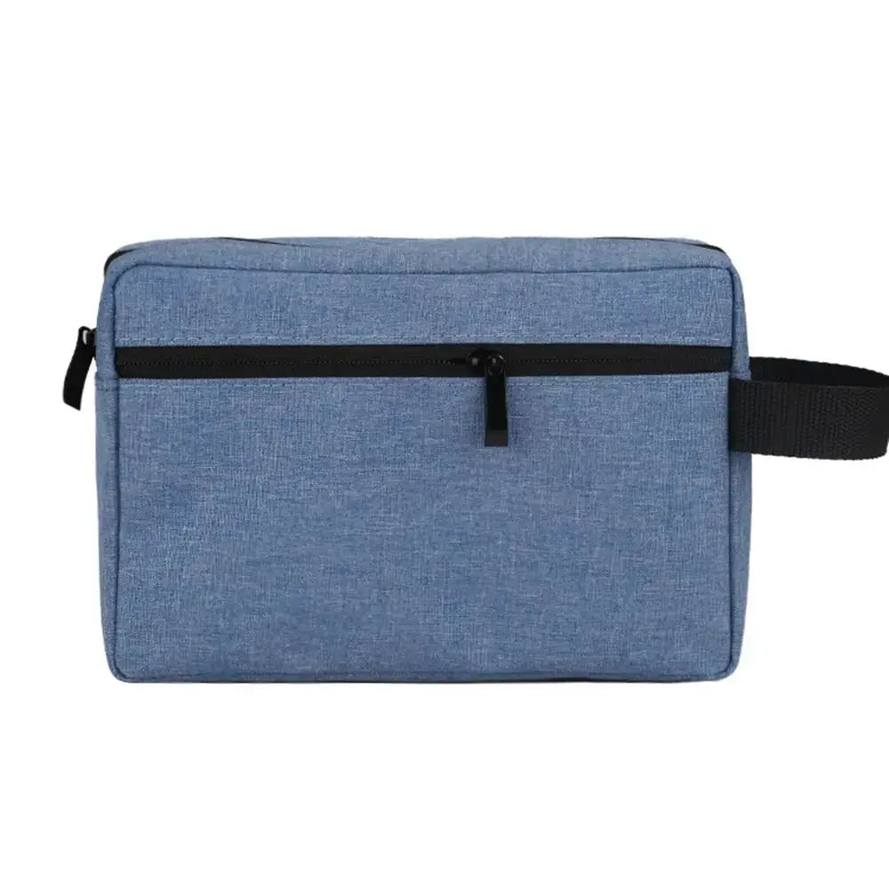 VoyageLux Unisex Travel Toiletry Bag Waterproof Cosmetic Case Durable Canvas For Men And Women