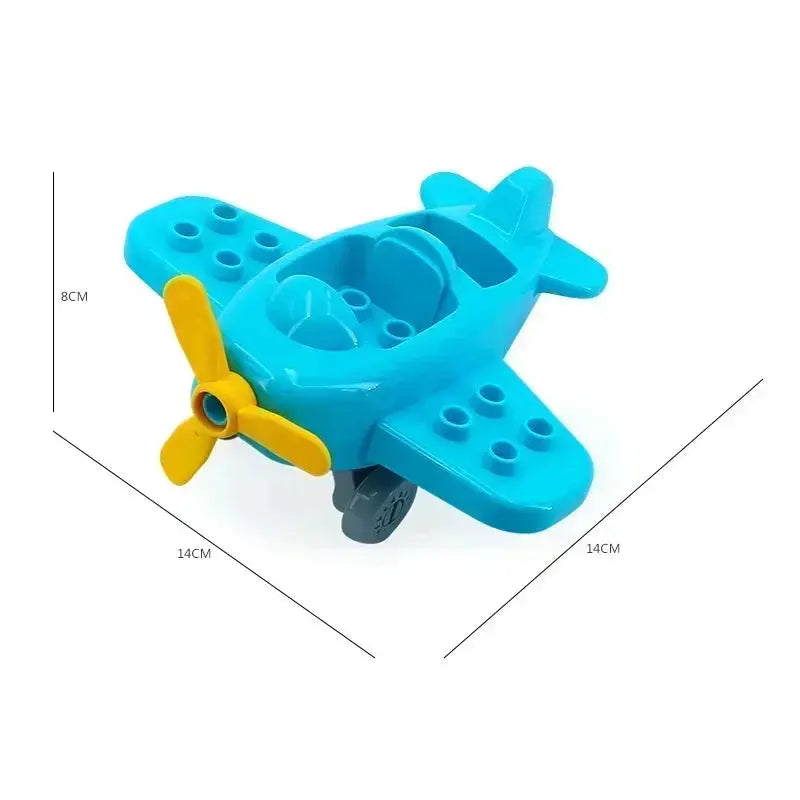 Big Building Blocks Accessories Compatible With Large Bricks Educational Toy Set For Kids Trucks Cars City Traffic
