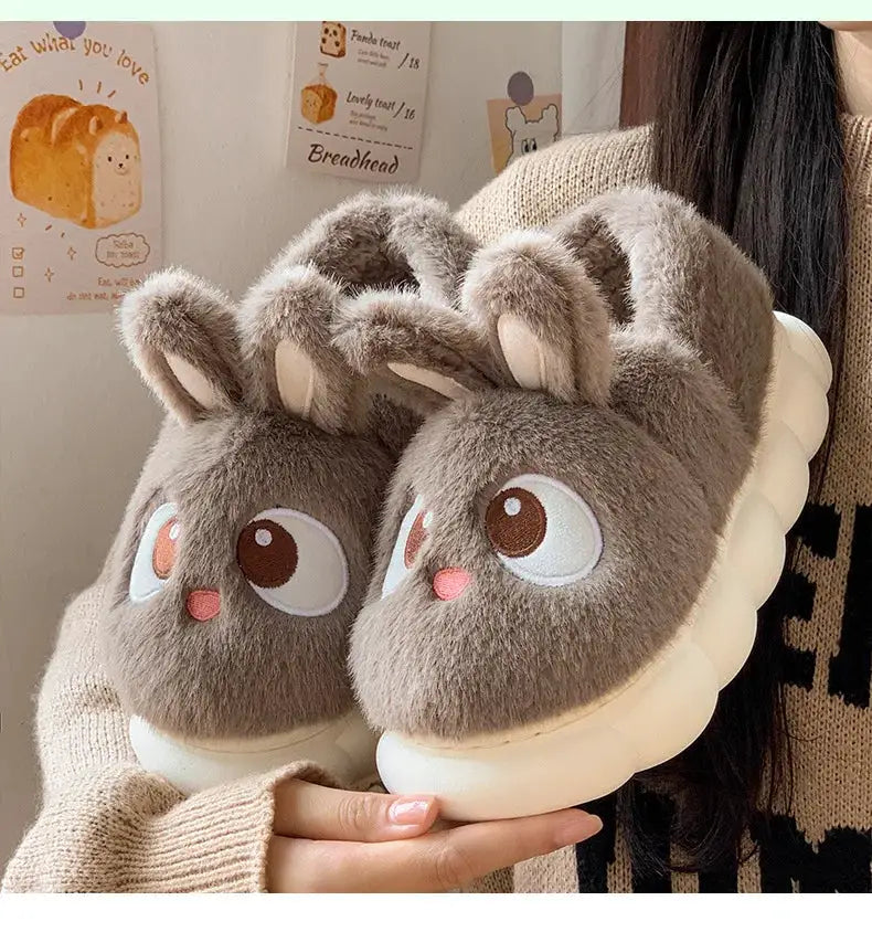 CozyNest Women Cotton Slippers Velvet Lined Plush Flannel Indoor Winter Home Warmth Ultra Soft