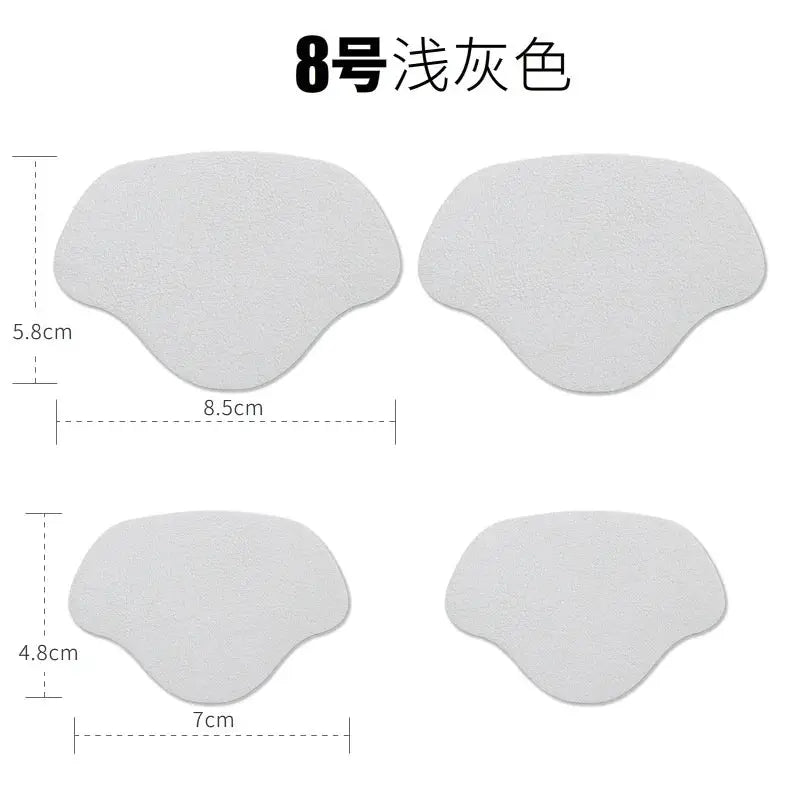 4Pcs Self Adhesive Microfiber Heel Patches For Shoes Insole Foot Care Pads For Men Women Athletic Sneakers