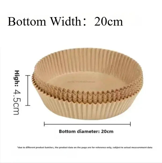 Nonstick Air Fryer Parchment Paper Liners Disposable Baking Papers For Air Fryer And Microwave Oven