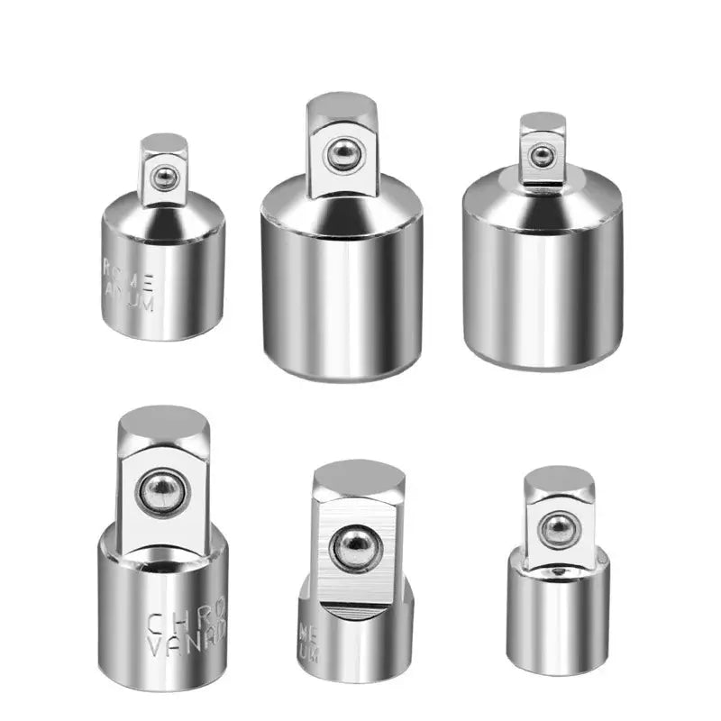 Chrome Vanadium Ratchet Wrench Adapter Sleeve For Quarter Inch Three Eighths Inch And Half Inch Drive Socket Converter