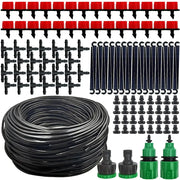 Micro Drip Irrigation System Portable 20 Meter Automatic Watering With Adjustable Drippers Misting Kit For Garden Hose