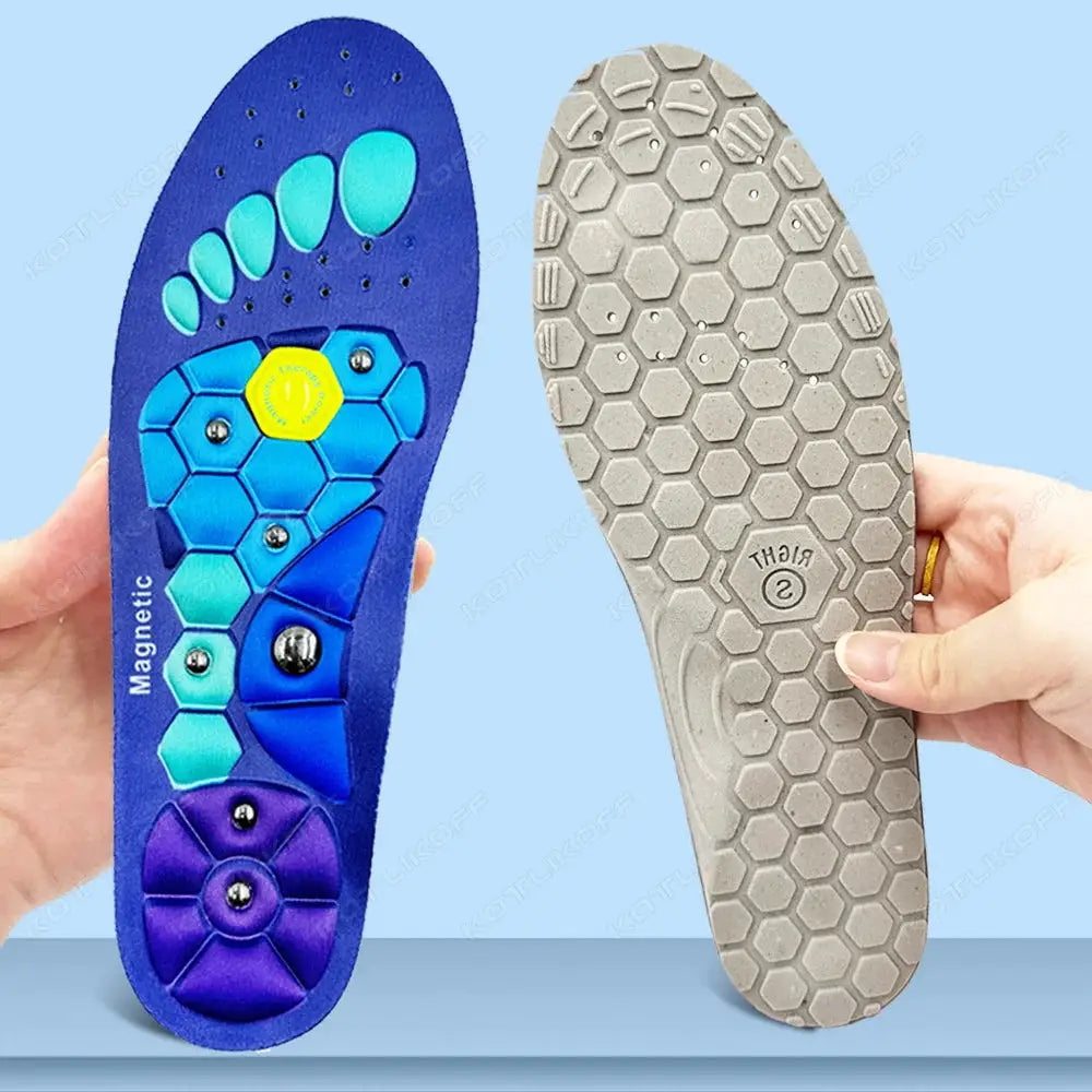Medical Magnetic Therapy Insoles For Sports And Foot Health Acupressure Massage Anti Fatigue Weight Loss