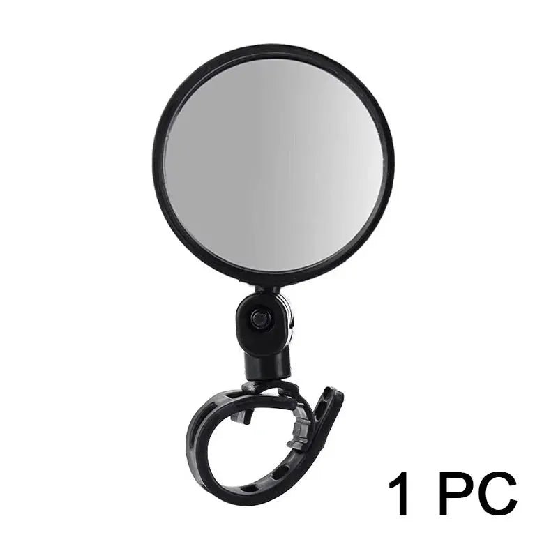 2 Piece Set Bicycle Rearview Mirrors 360 Degree Adjustable Rotatable Universal Handlebar Mount for MTB and Road Bikes
