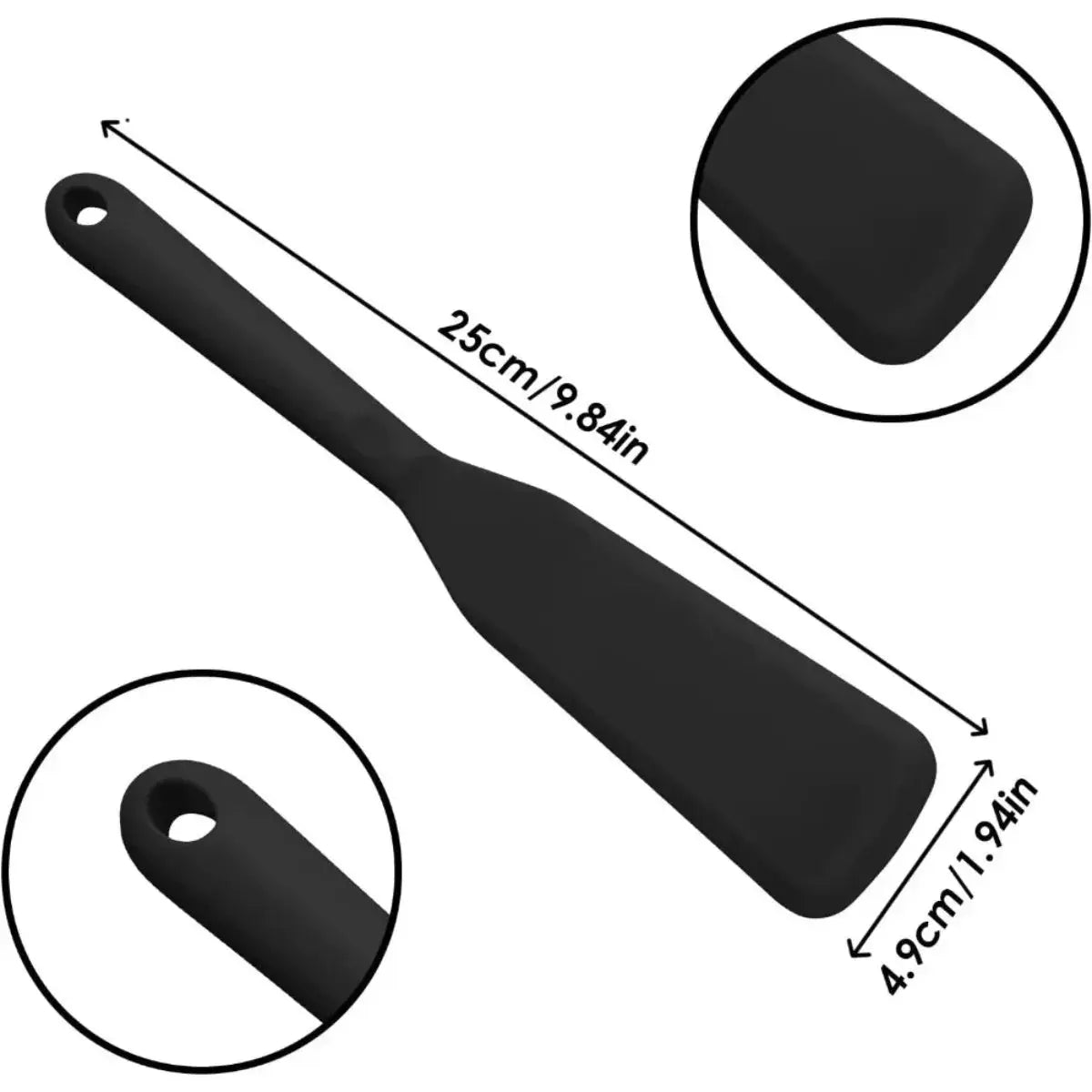 Food Grade Silicone Spatula Design Heat Resistant Non Scratch Kitchen Tool for Omelette Pancake Eggs Nonstick Cookware