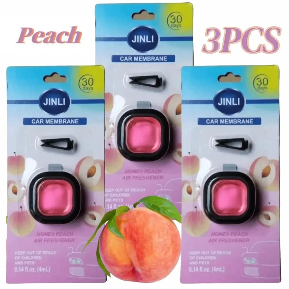 Long-Lasting Car Air Freshener Vent Clip With Essential Oil Scent Odor Eliminator Alcohol-Free 0.14oz