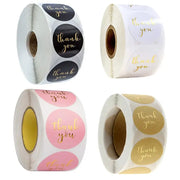 500 Pack Round Kraft Paper Thank You Stickers For Wedding Favors Gift Bags And Packaging