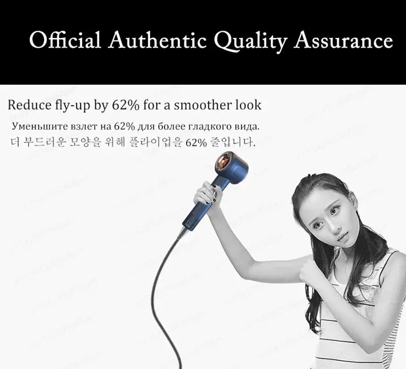 Super hair dryer blue, corded ionic styling tool for personal hair care