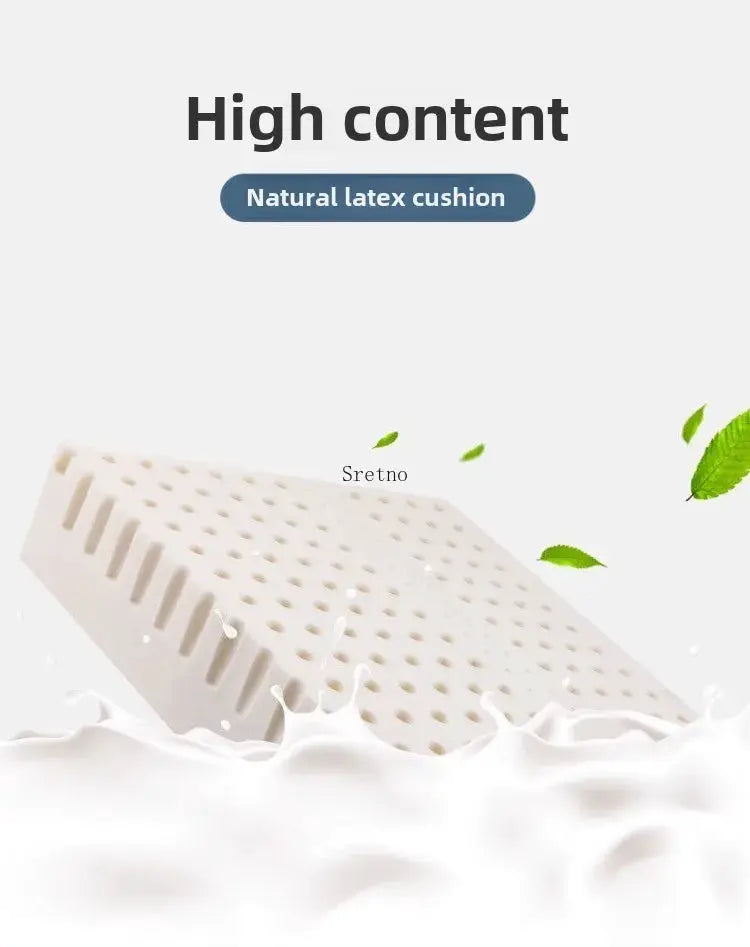 Simples Market natural latex cushion, perforated white seat pad 50x50 for chair or floor
