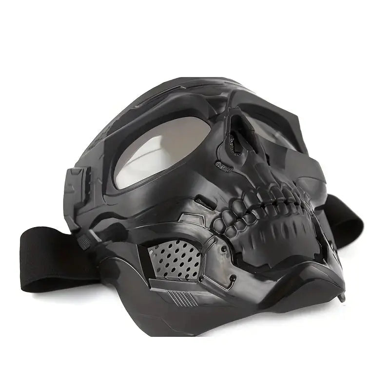 IronPulse Skull Mask Goggles Windproof Tactical Face Shield for Motorcycle Riding and Outdoor Sports