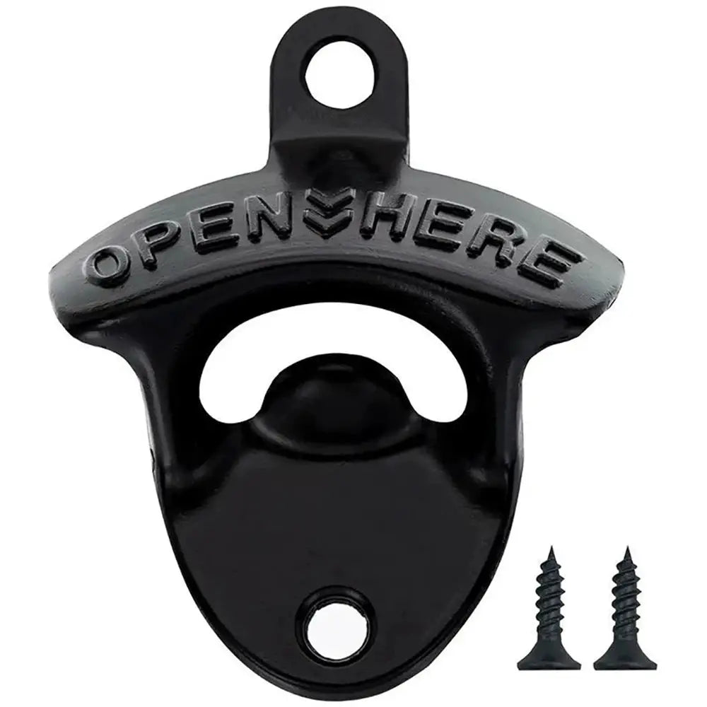Zinc Alloy Wall Mounted Beer Bottle Opener Retro Antique Kitchen Style With Screws