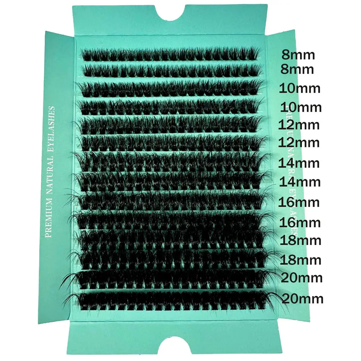 160D 8-20mm 5D Fluffy Individual DIY Eyelash Clusters D Curl 280pcs Natural Segmented Lash Extensions Tools