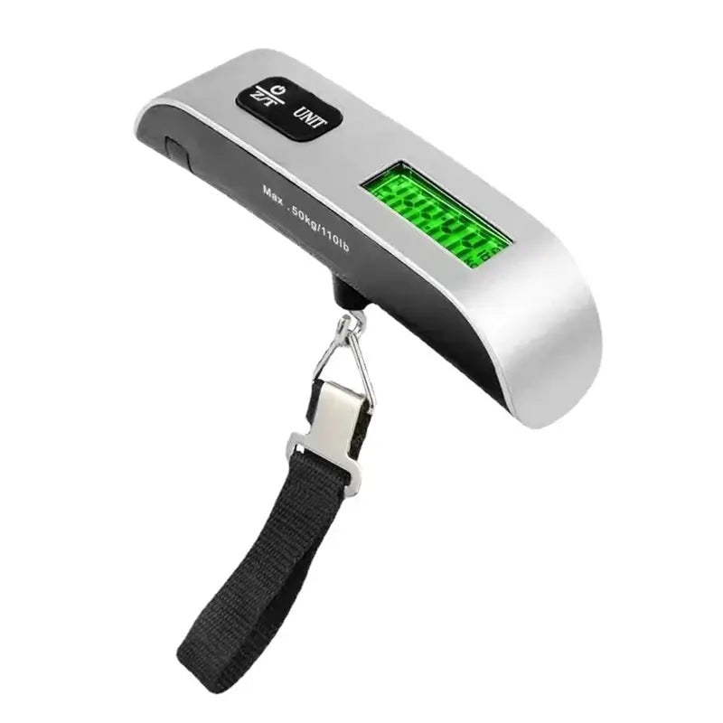 JetSet Portable Digital Luggage Scale With Bright LCD Display Precise 50 Kg 110 Lb Capacity For Travel