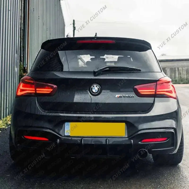 Rear roof spoiler cap for BMW 1 Series F20/F21 in black