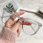 LumiVision Anti Blue Light Glasses For Women Regular Eyewear Frame Retro Flat Design Reduces Eye Strain