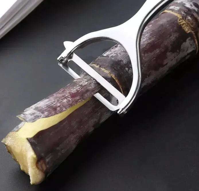 KitchenForge Multi Function Peeler Grater Tool For Fruits And Vegetables With Ergonomic Zinc Alloy Handle