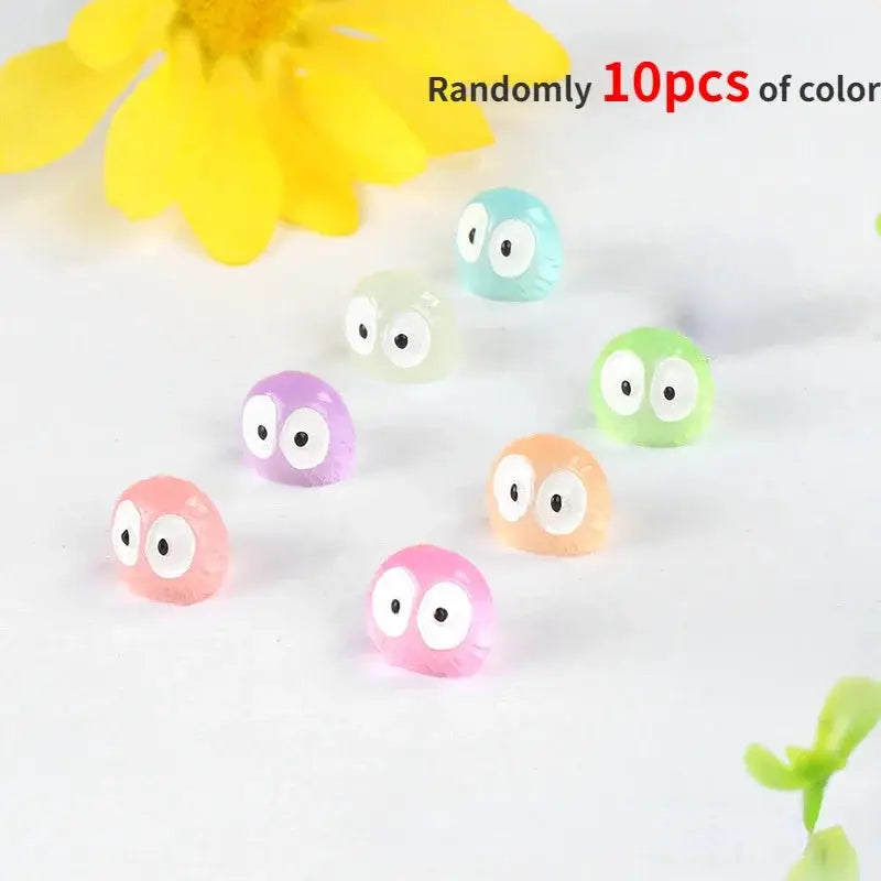 Cute elf car interior ornaments by Simples Market, set of 10 colorful pieces for center console and rearview mirror