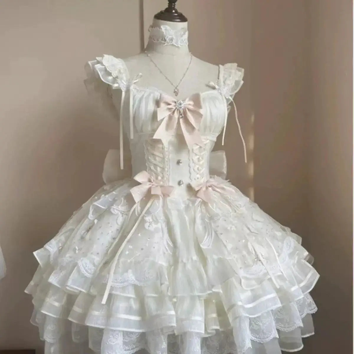 Gothic Y2K Sling Party Dress For Women Harajuku Retro Tulle Ruffles