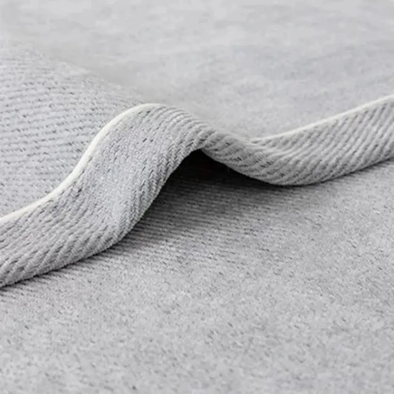 Heavy Non-Slip Chenille Sofa Protector by Simples Market, gray with decorative stitching
