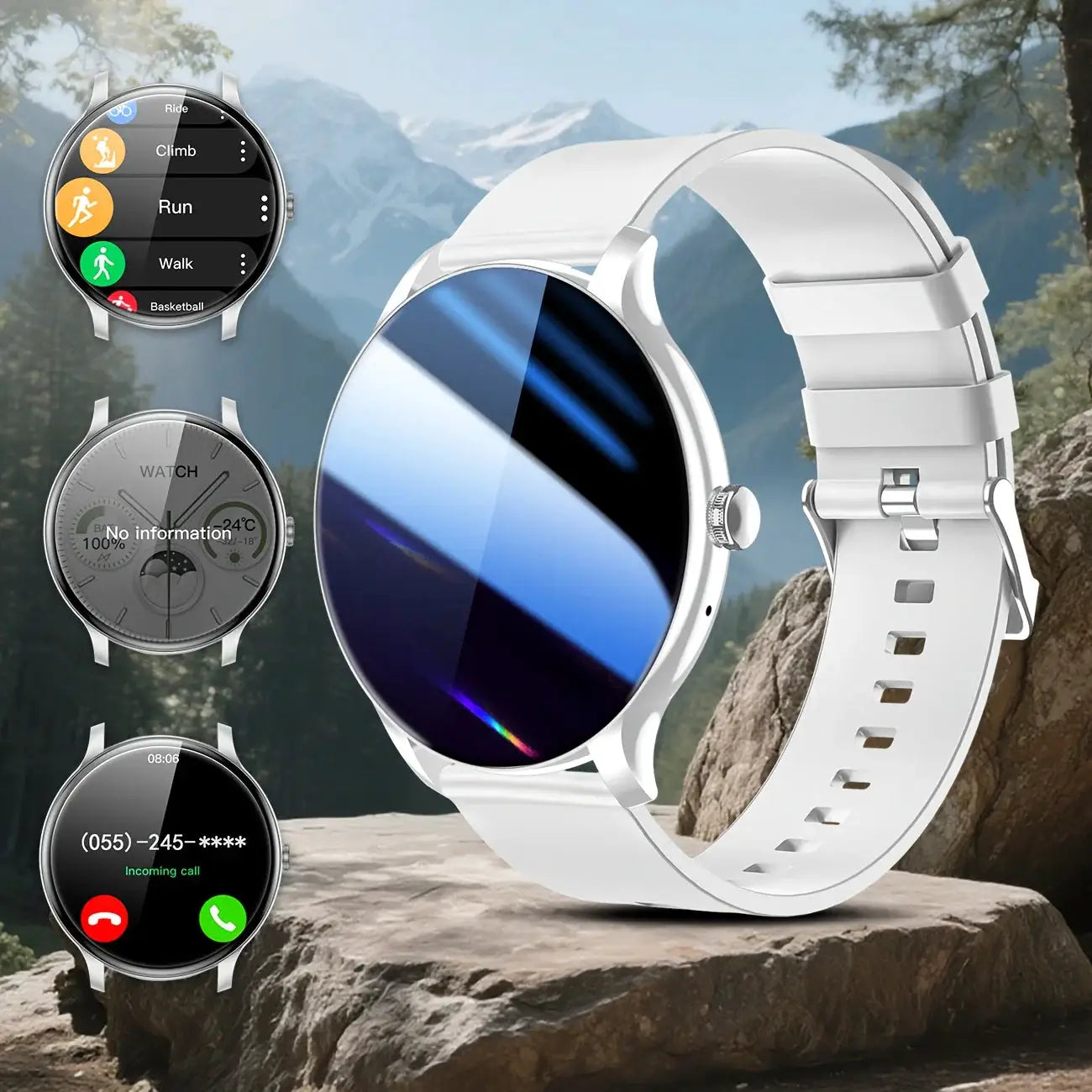 LAXASFIT 2026 Fashionable Mens Smartwatch With Wireless Calling And Digital Fitness Tracker For Android And iOS