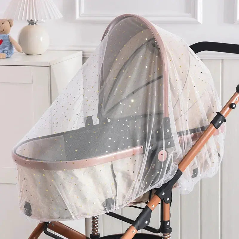 Universal Baby Stroller Sunshade Mosquito Net For Pram Buggy Pushchair Insect Fly Net Protection Cover