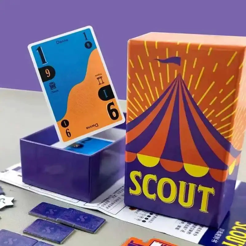 Scout Card Game Circus Board Game For 2 To 5 Players Party Poker Style Card Deck