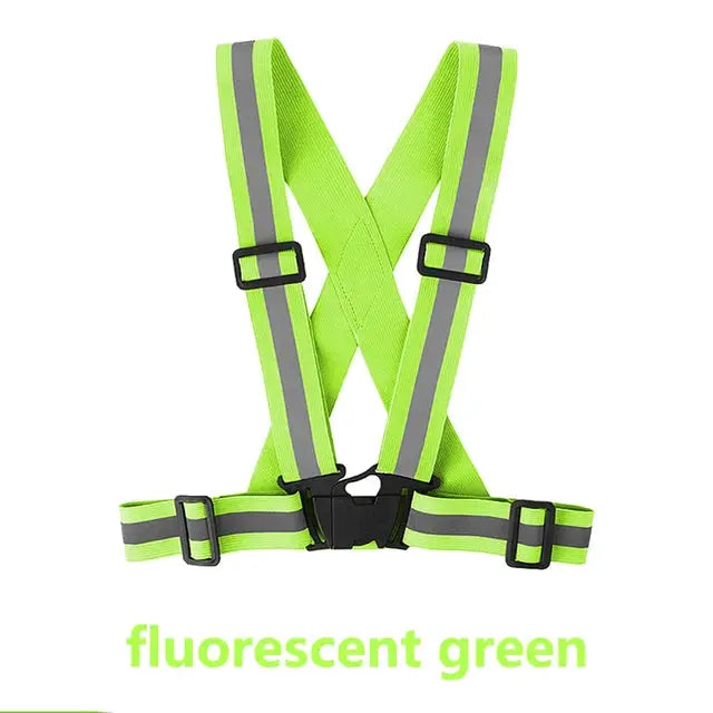 Adjustable Lightweight Reflective Vest for Night Walking and Biking Safety Gear Waterproof Vest with Straps