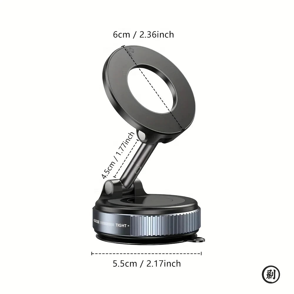 Magnetic Car Phone Holder Foldable 360 Degree Vacuum Mount Universal