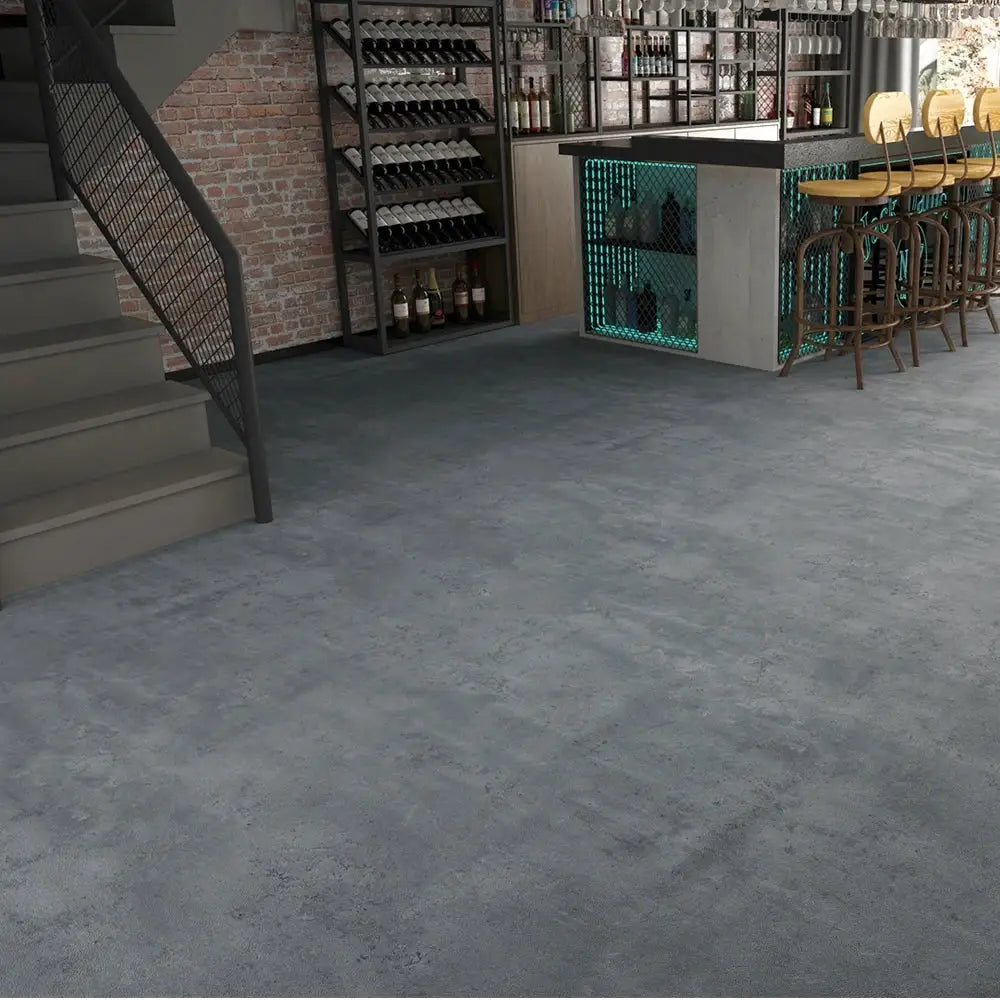 Nexa Decor Cement Gray PVC Floor Sticker Waterproof Self Adhesive Anti Slip Vinyl For Home And Hotel Use