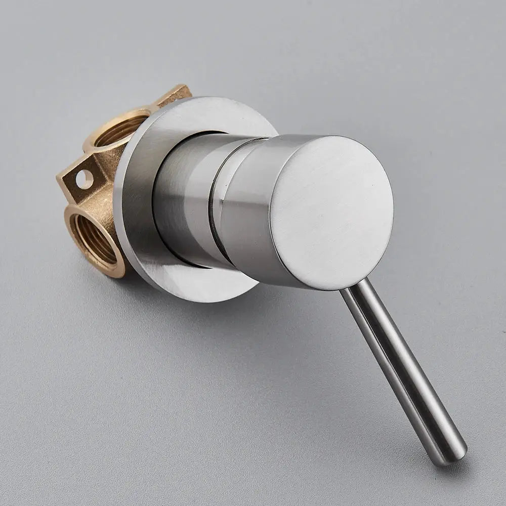 Brass bathroom mixer valve by Simples Market with chrome finish and lever handle
