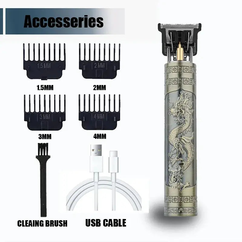 T9 Professional Hair Clipper For Men USB C Fast Charging Beard Body Hair Trimmer And Precision Electric Shaver