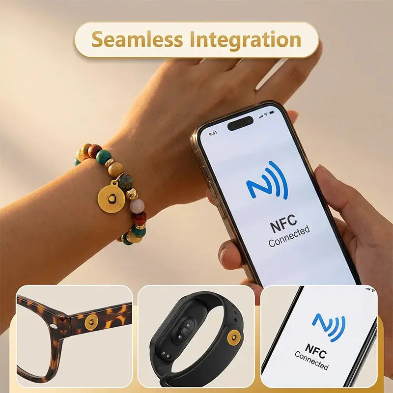 Simples Market 10mm NFC213 mini RFID tag, gold-tone, high-temp, anti-metal, passive 13.56MHz