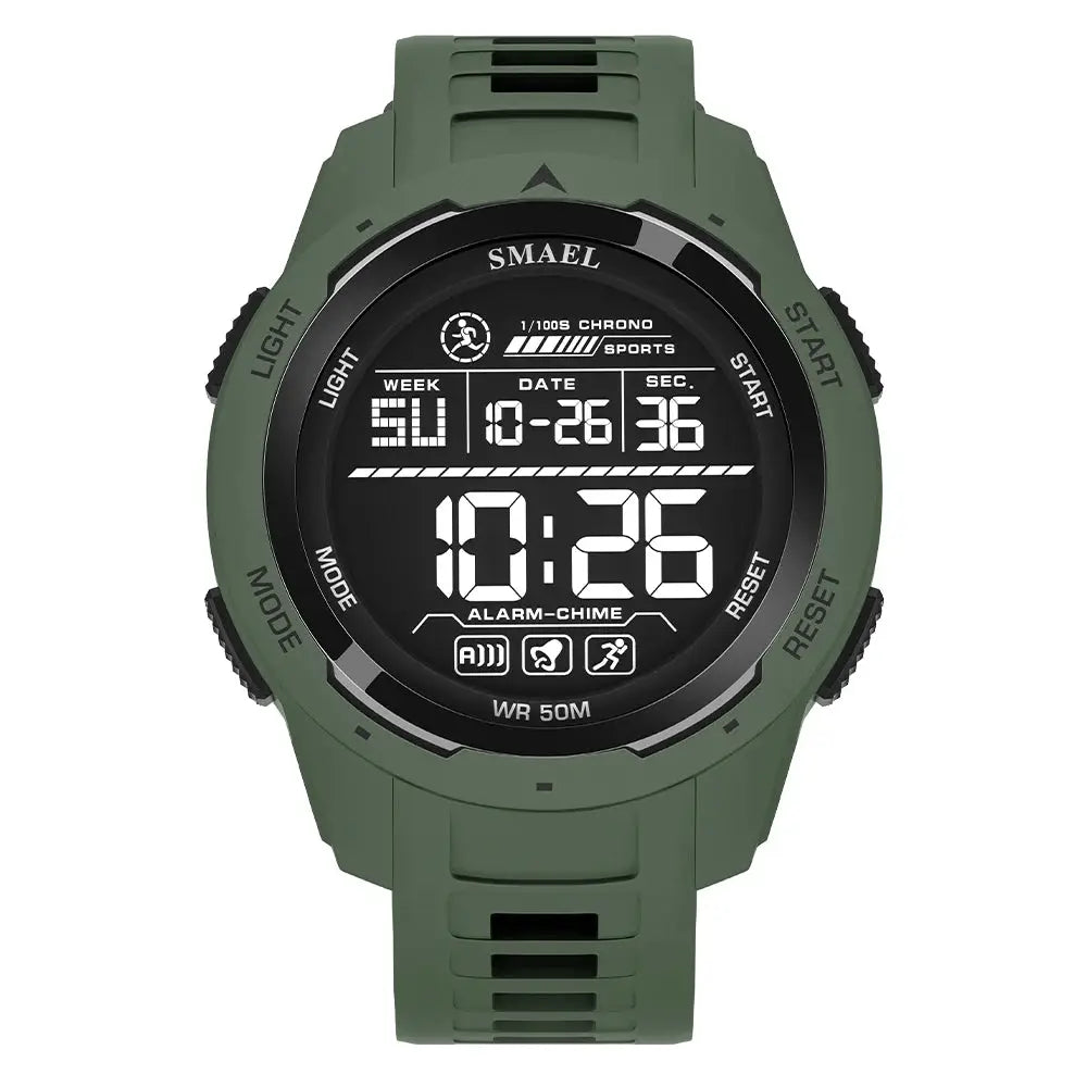SMAEL 8105 Digital Watches Sports LED Wristwatches Men's 50m Waterproof Watch Digital Light Stopwatch Watch for Men