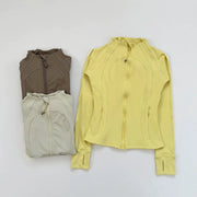 NovaFlex Womens New Arrival Multi Color Sports Knit Jacket For Casual Yoga Outerwear With Stretch Comfort