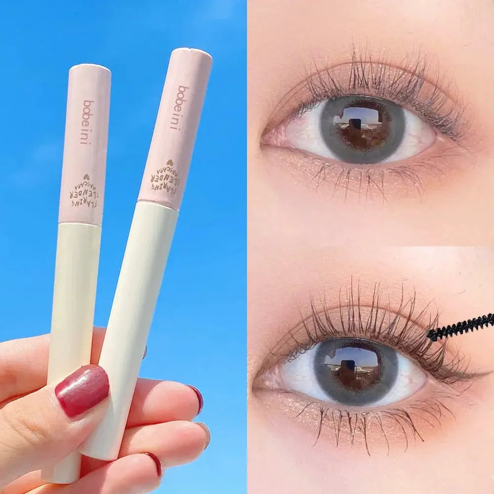 Silk Fiber Curling Mascara With Ultra Fine Brush For Precision Lengthening And Volumizing Waterproof Smudge Proof