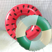 One Piece Inflatable Watermelon Pool Float Ring for Summer Parties Eco Friendly PVC Floating Ring Toy
