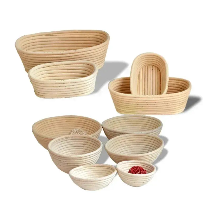 Oval Rattan Bread Proofing Basket Sourdough Banneton Fermentation Wicker Dough Proofing Bowl For Homemade Loaves