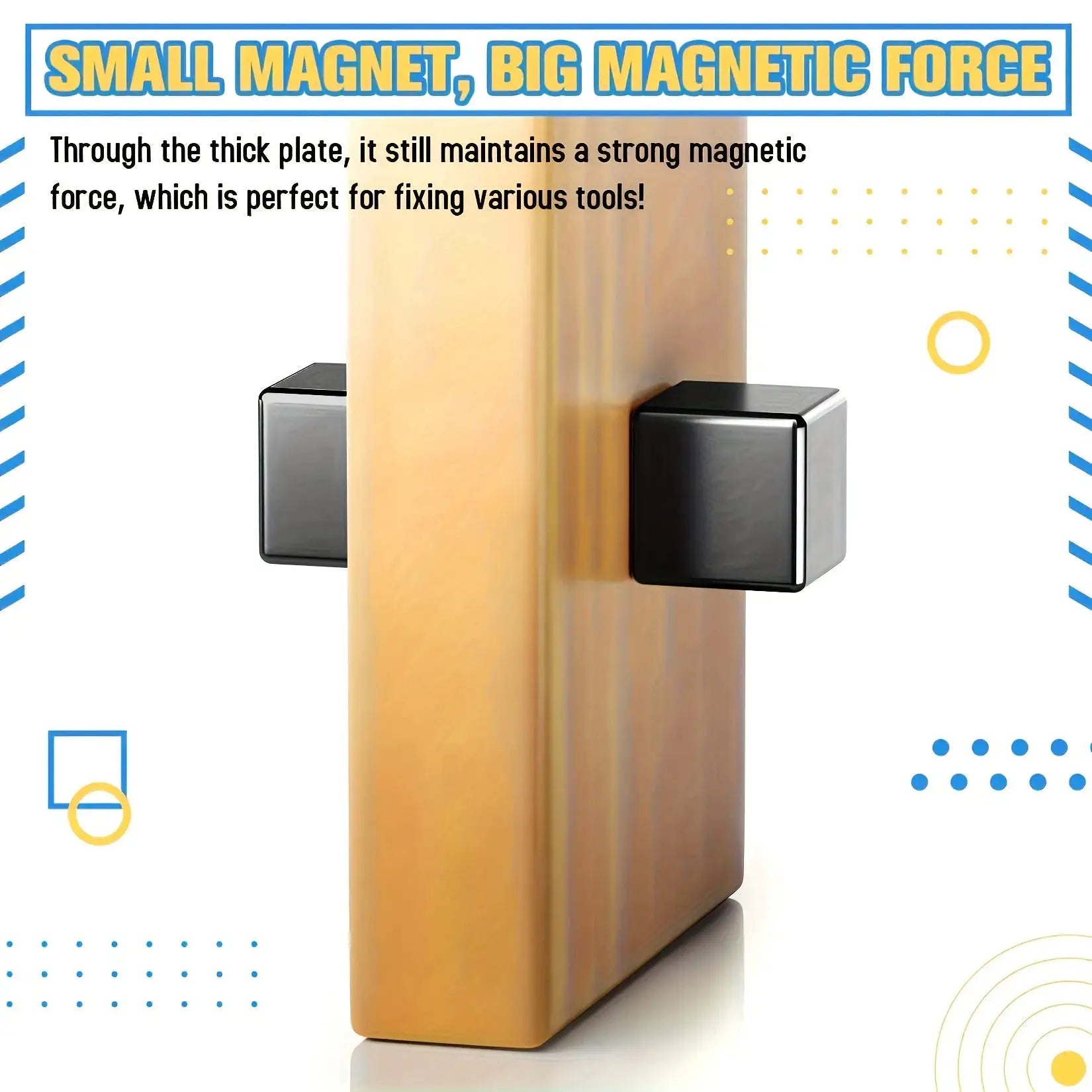 Strong Square Magnets With Pull Force For Refrigerator Garage Kitchen Office Crafts Science Projects And Easter Decor