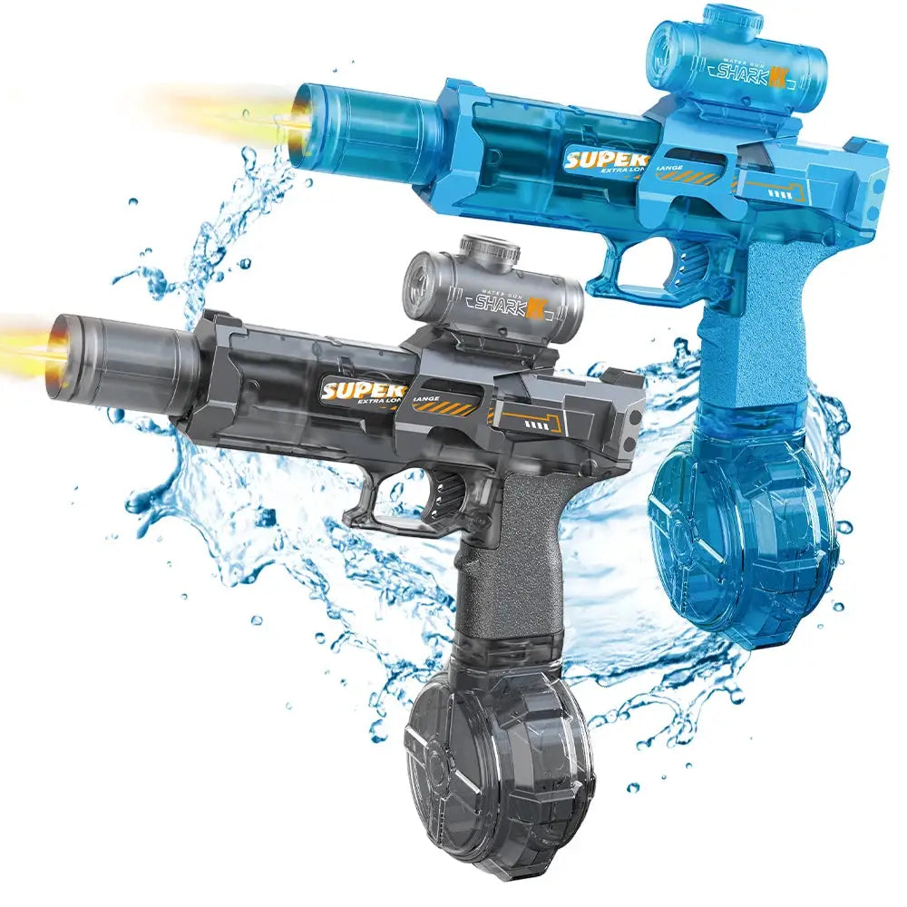 Huiqibao Electric Pulse Water Gun With Simulated Flame Sensor Light Fully Automatic Water Pistol For Outdoor Beach Fun