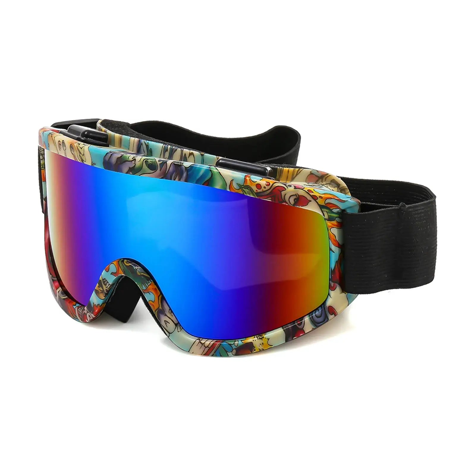 SummitVision Large Frame Ski Goggles Colorful Lens Anti Collision Anti Glare For Snowboarding And Skiing