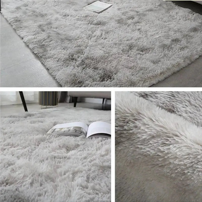 Fluffy Plush Velvet Carpet Rug for Living Room and Bedroom Lounge Soft Floor Mat for Kids Decoration
