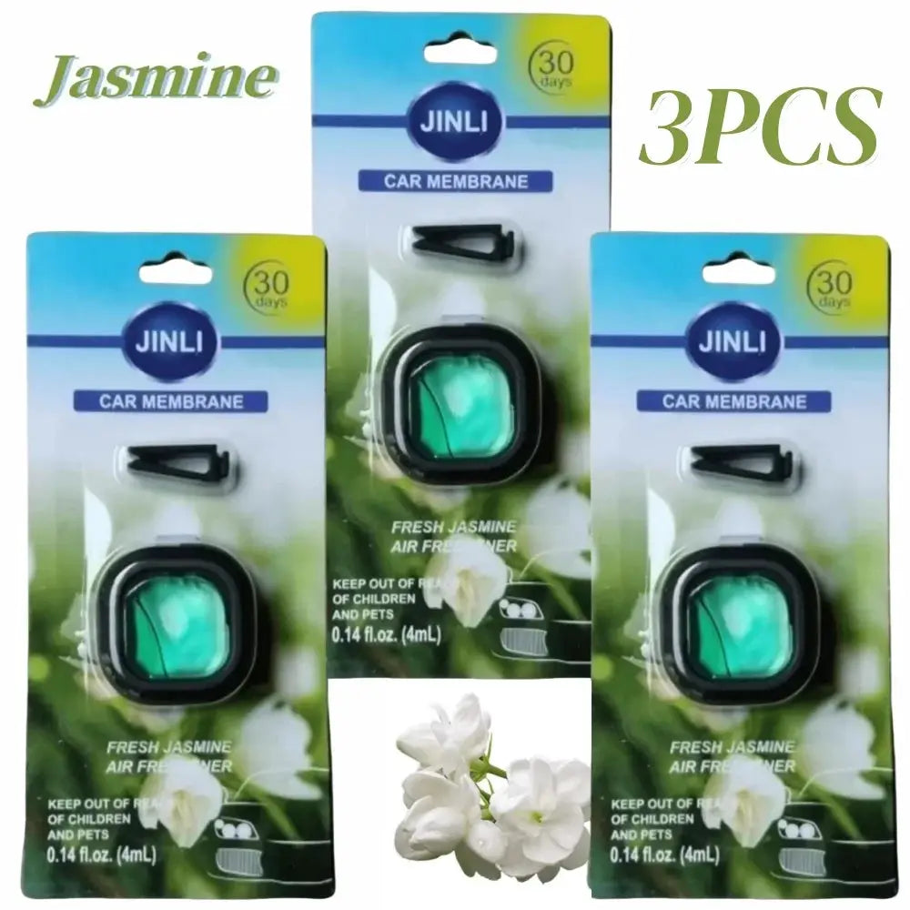 Long-Lasting Car Air Freshener Vent Clip With Essential Oil Scent Odor Eliminator Alcohol-Free 0.14oz