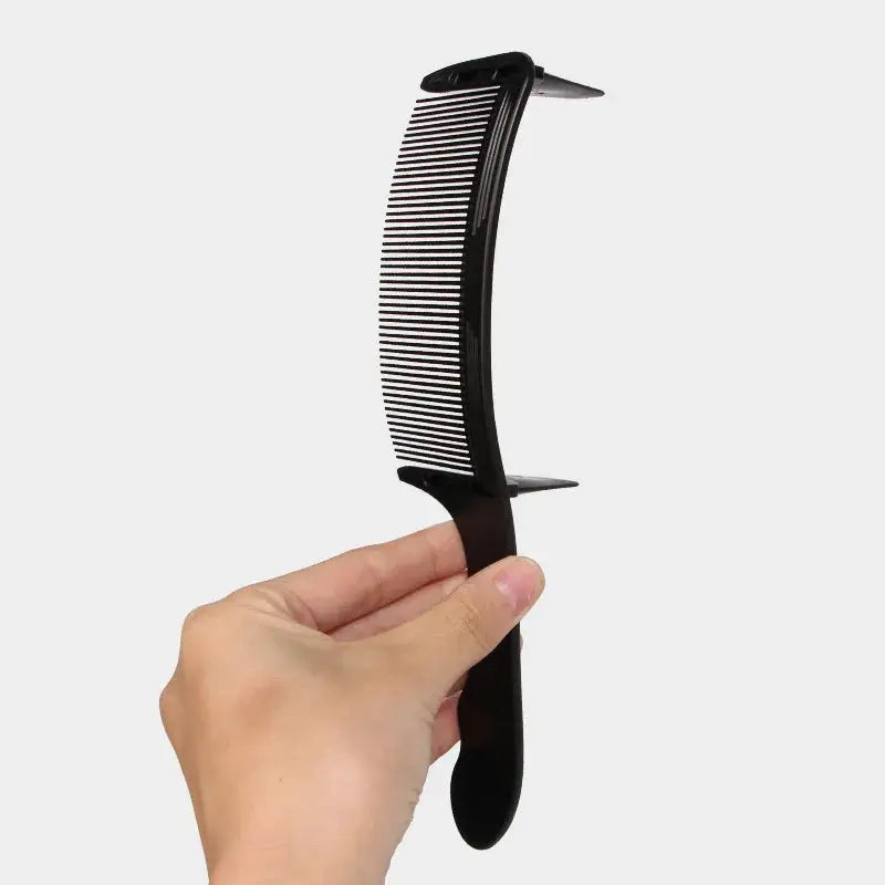 Wangda Barber Flat Top Haircut Comb Curved Arced Clipping Tool for Hair Cutting and Positioning