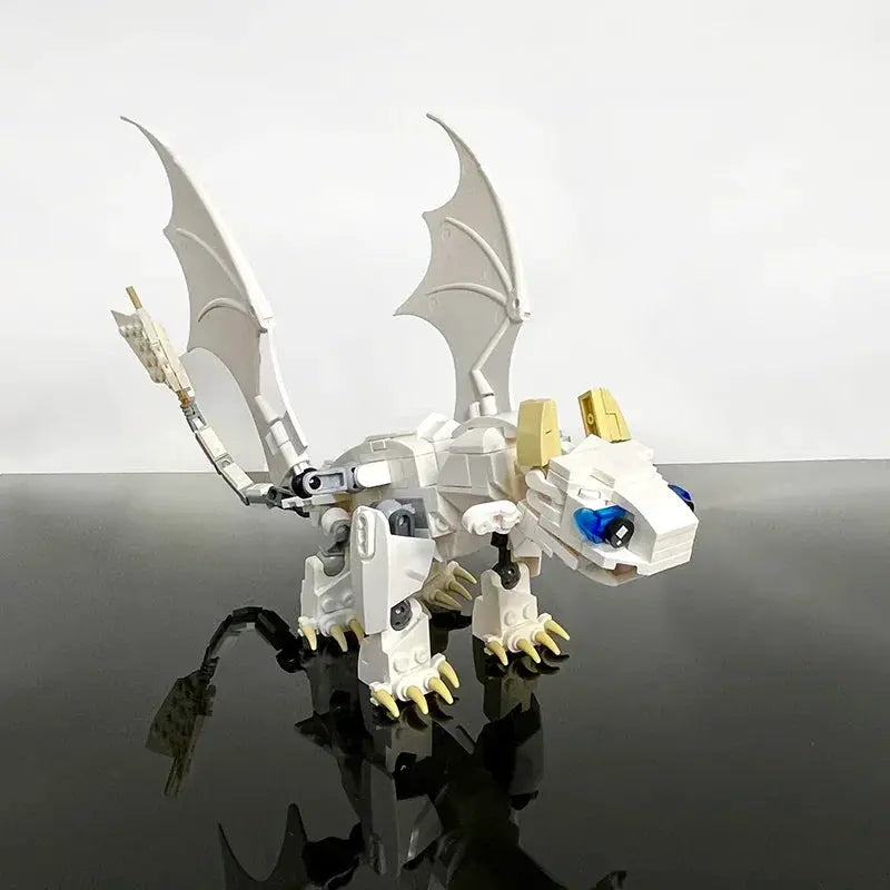 MOC Toothless Night Fury Dragon Building Blocks Set Movie Train Dragon Figure Bricks for Kids and Adult Hobbyists